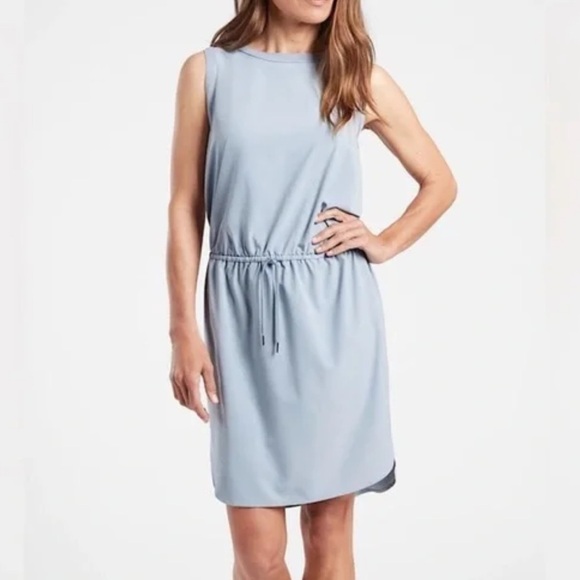 Athleta Blue Sleeveless Ricon Dress Size Medium - Picture 1 of 5